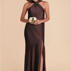 Birdy Grey NWT Espresso Halter Maxi Dress